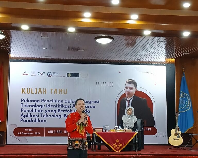 Kuatkan Kompetensi Penelitian Terintreagasi Teknologi, Prodi Pendidikan Bahasa Indonesia FKIP UMM Gelar Kuliah Tamu