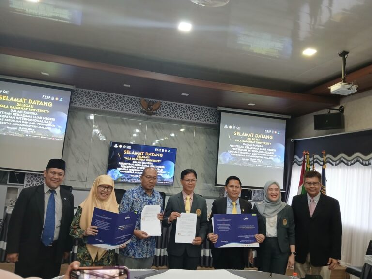 Kunjungan Yala Rajabath University (YRU) Thailand ke FKIP UMM, Bahas Berbagai Kerjasama Tingkatkan IKU