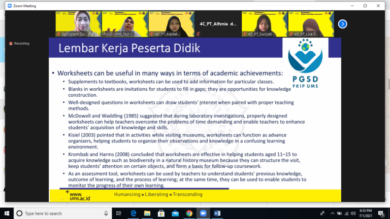 Jalankan Hibah Kerja Sama Kurikulum dan Implementasi MBKM, PGSD UMM Gelar Lectures & Student Exchange