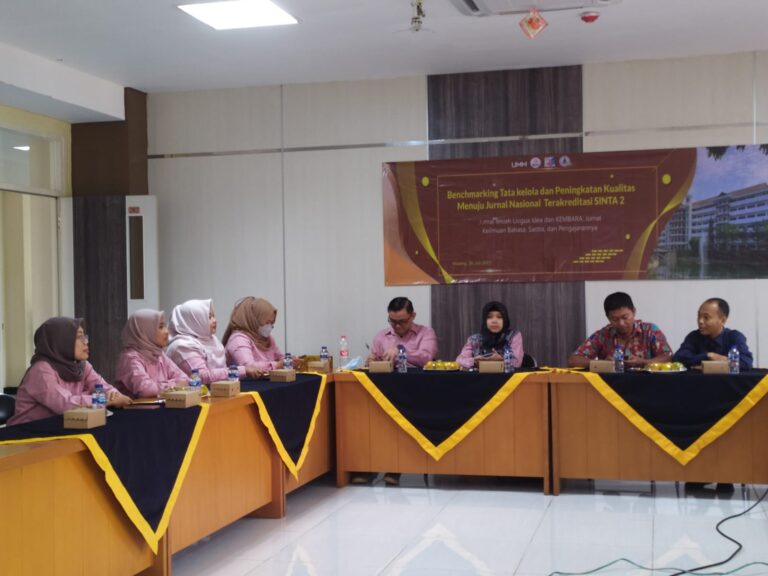 Menuju Akreditasi Sinta 2, Jurnal Kembara Prodi Pendidikan Bahasa Indonesia Terima Kunjungan Benchmarking Jurnal LINGUA Unsoed