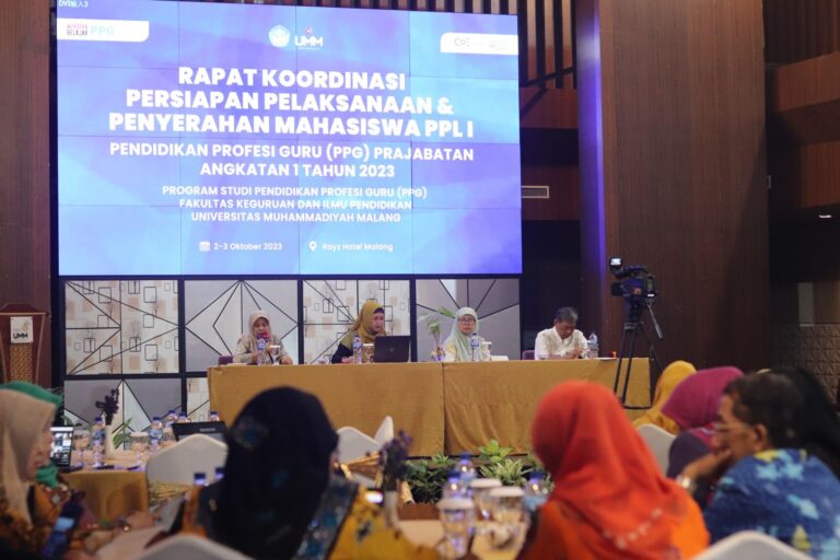 309 Mahasiswa PPG Prajabatan Angkatan I Tahun 2023 UMM Ikuti Pembekalan PPL