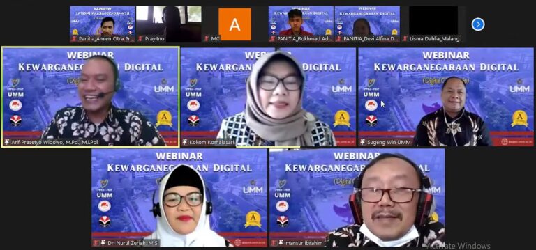 Webinar, Prodi PPKn UMM Bahas Pancasila di Era Digital Citizenship